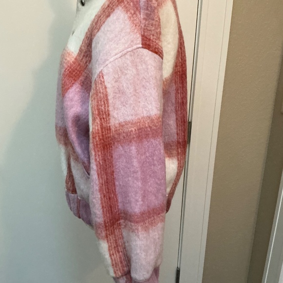 IRO Lahiana Bomber Jacket - Mixed Light Pink Sz 40 - Picture 5 of 7